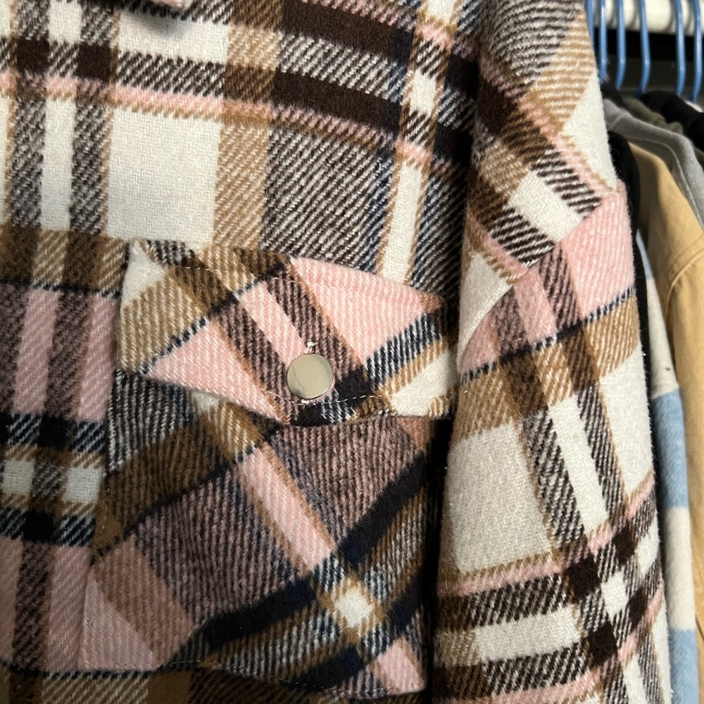 Plaid Button-Up Jacket - Picture 6 of 8